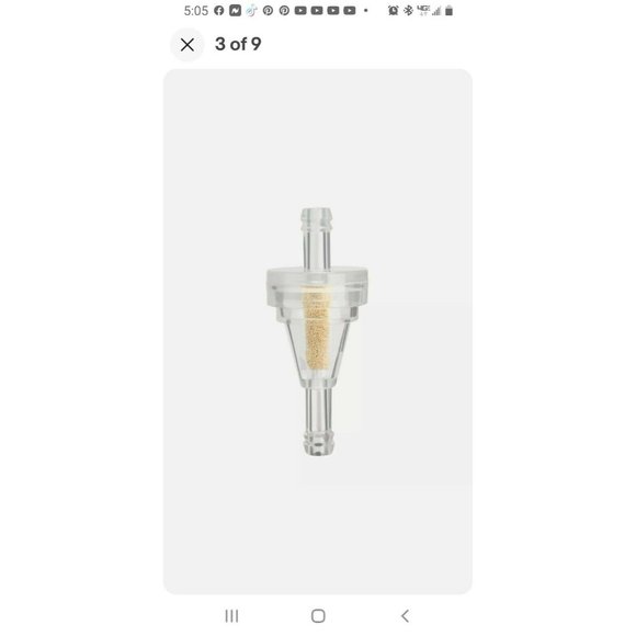 10 X Universal Motorcycle Mini Small Engine 1/4" Inline Carb Fuel Gas Filter 6mm - Picture 2 of 6